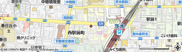 大阪府茨木市西駅前町周辺の地図