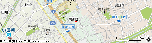 トイレつまり解決・水の生活救急車　豊川市・エリア専用ダイヤル周辺の地図