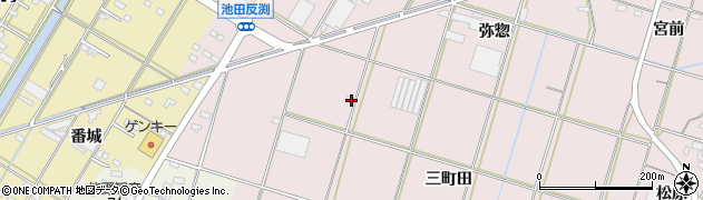 愛知県西尾市一色町池田永筬102周辺の地図