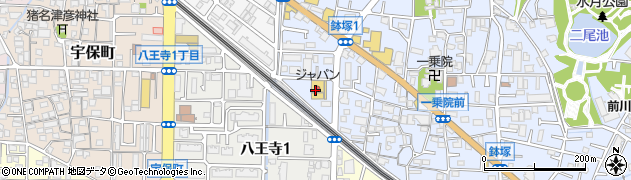 ジャパン池田鉢塚店周辺の地図