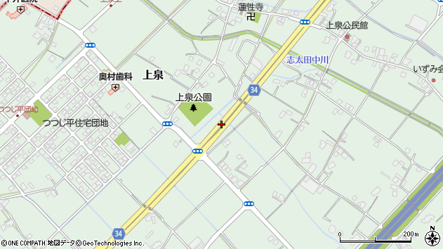 〒421-0217 静岡県焼津市上泉の地図