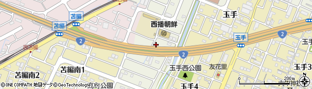 兵庫県姫路市飾磨区高町周辺の地図