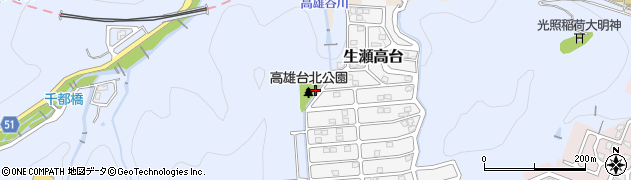 高雄台北公園周辺の地図