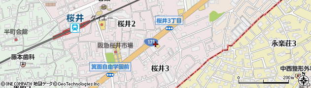 かっぱ寿司 箕面店周辺の地図