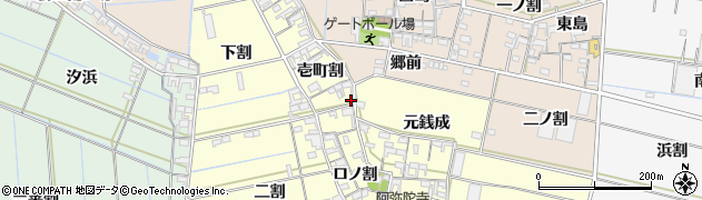 愛知県西尾市一色町中外沢壱町割50周辺の地図
