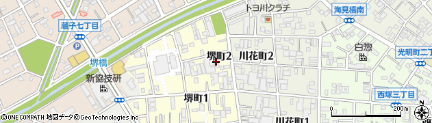 大木産業堺町工場周辺の地図