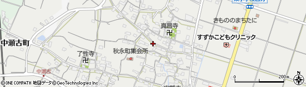 三重県鈴鹿市秋永町周辺の地図