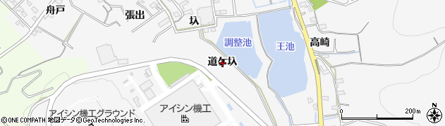 愛知県西尾市吉良町友国道ケ圦周辺の地図