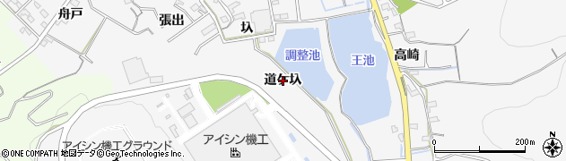 愛知県西尾市吉良町友国（道ケ圦）周辺の地図