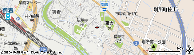 兵庫県姫路市御国野町（御着）周辺の地図