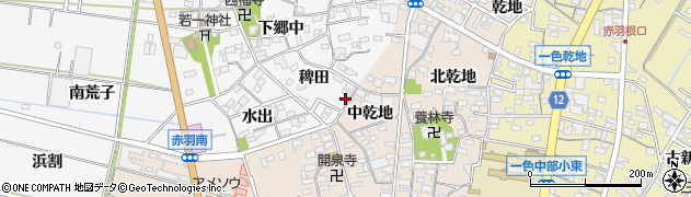 愛知県西尾市一色町赤羽稗田63周辺の地図