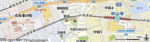 兵庫県宝塚市今里町5周辺の地図