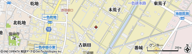 愛知県西尾市一色町一色周辺の地図