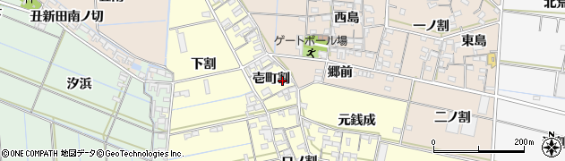 愛知県西尾市一色町中外沢壱町割47周辺の地図