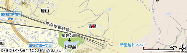 愛知県蒲郡市三谷町青野周辺の地図
