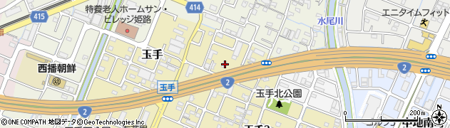 兵庫県姫路市玉手393周辺の地図