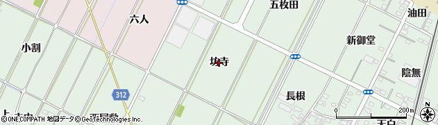 愛知県西尾市吉良町富田（坊寺）周辺の地図