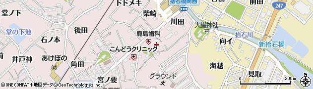 愛知県蒲郡市鹿島町柴崎28周辺の地図
