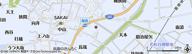 愛知県常滑市坂井羽根前周辺の地図