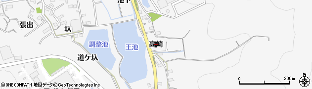 愛知県西尾市吉良町友国（高崎）周辺の地図