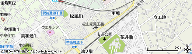 愛知県豊川市古宿町市道102周辺の地図