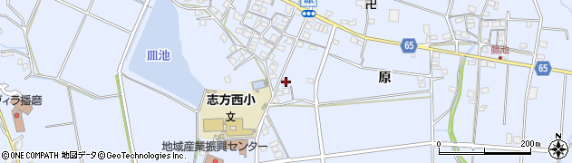 兵庫県加古川市志方町原542周辺の地図
