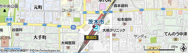 あい鍼灸院・接骨院茨木市駅院周辺の地図