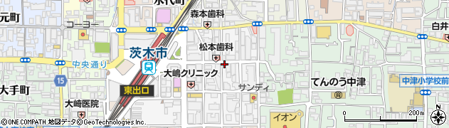 トイコンプ茨木店周辺の地図