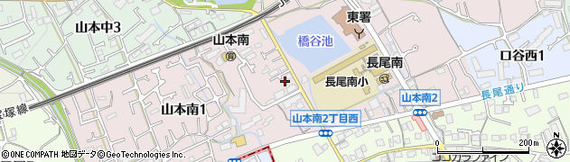 兵庫県宝塚市山本南周辺の地図