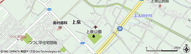 静岡県焼津市上泉851周辺の地図