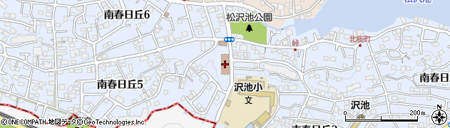 茨木市立沢池老人デイサービスセンター周辺の地図