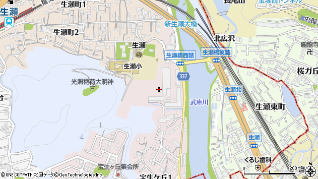 〒669-1104 兵庫県西宮市生瀬武庫川町の地図