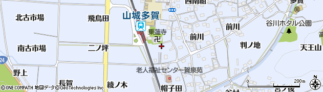 京都府綴喜郡井手町多賀奥西周辺の地図