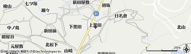 愛知県豊橋市石巻本町上黒田周辺の地図