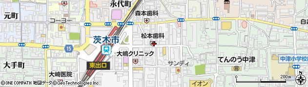 キングラム阪急茨木駅前店周辺の地図