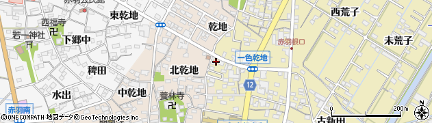 愛知県西尾市一色町一色乾地60周辺の地図