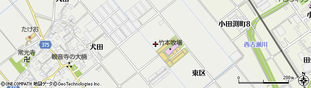 愛知県豊川市御津町上佐脇周辺の地図