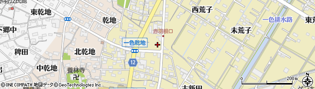愛知県西尾市一色町一色乾地165周辺の地図