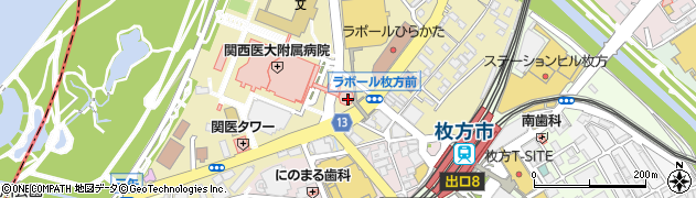 有限会社ワニコ書店　関西医大枚方病院店周辺の地図
