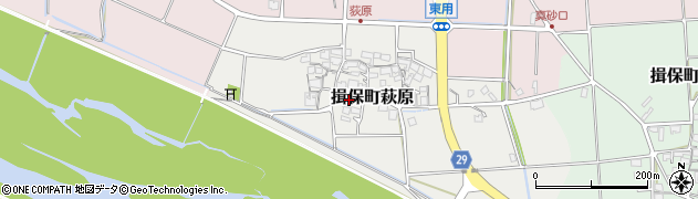 兵庫県たつの市揖保町萩原70周辺の地図