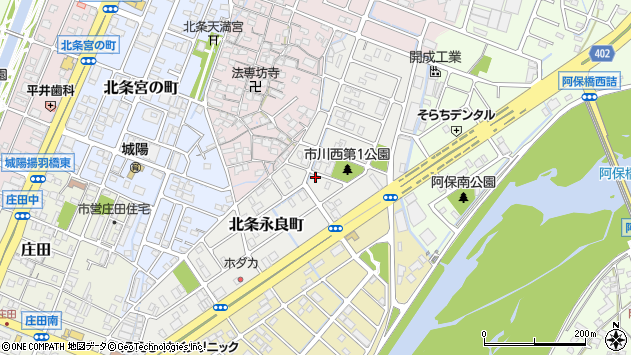 〒670-0946 兵庫県姫路市北条永良町の地図