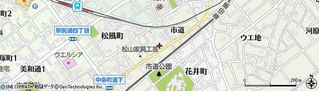 愛知県豊川市古宿町市道106周辺の地図