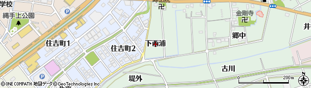 愛知県豊川市三谷原町下西浦周辺の地図