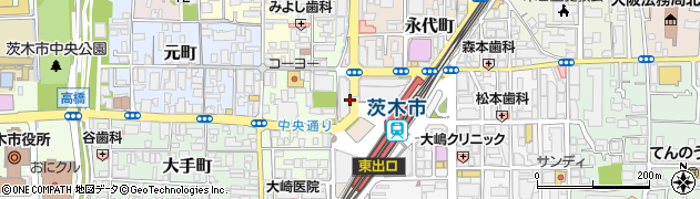 スモッティー　阪急茨木店周辺の地図