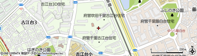 大阪府吹田市古江台4丁目周辺の地図