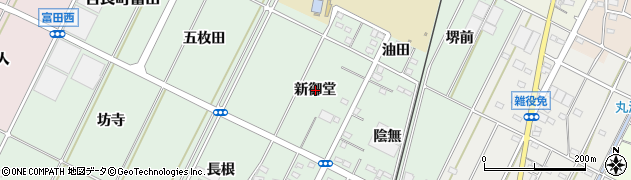 愛知県西尾市吉良町富田（新御堂）周辺の地図