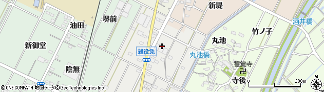 愛知県西尾市吉良町荻原（七曲）周辺の地図