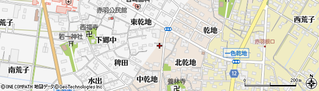 愛知県西尾市一色町味浜中乾地26周辺の地図