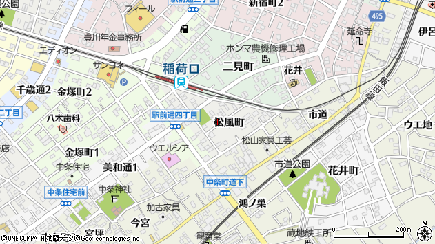 〒442-0871 愛知県豊川市松風町の地図