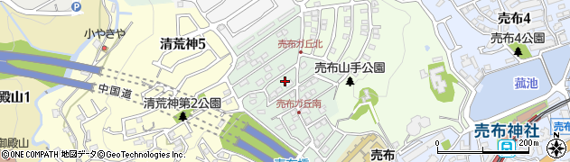 兵庫県宝塚市売布ガ丘周辺の地図